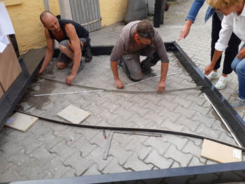 Individuelle Gestaltung eines Grabmals mit Kunden